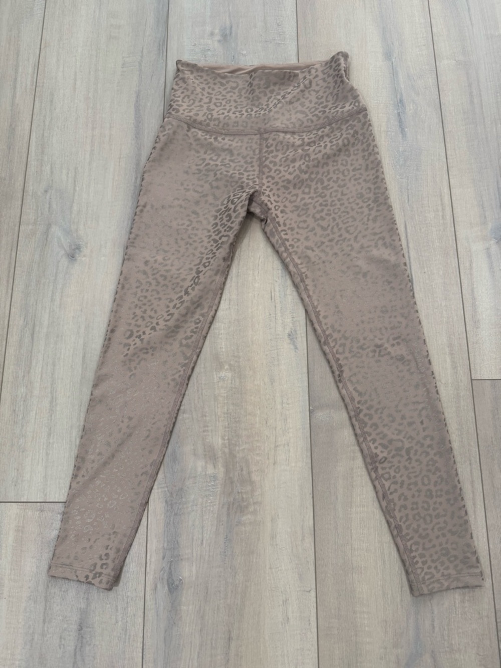 Beyond Yoga Leopard-Print Leggings - Taupe Brown